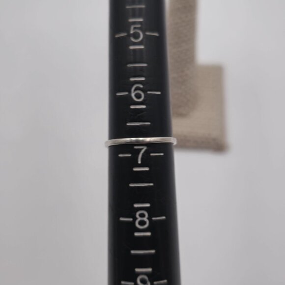 Size 6.75 Sterling Silver Cute Abstract Delicate Ring A2116 - Picture 5 of 7